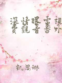 深情眼电视剧免费观看番外篇