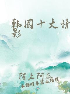 韩国十大情色电影