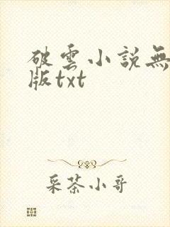 破云小说无删减版txt