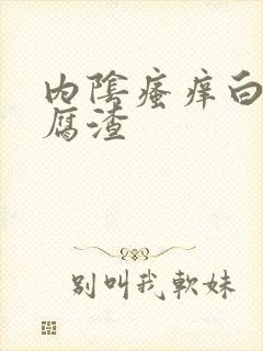 内阴瘙痒白带豆腐渣