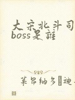 大宋北斗司最终boss是谁