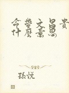 命带文昌贵人是什么意思