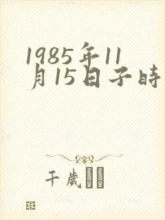 1985年11月15日子时生辰八字算命