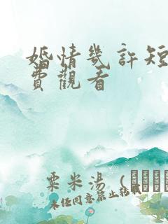 婚情几许短剧免费观看