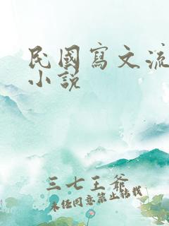 民国写文流女主小说
