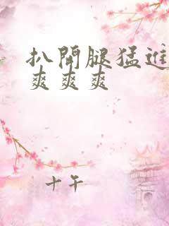 扒开腿猛进入做爽爽爽