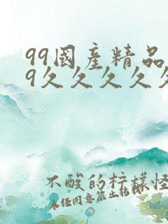 99国产精品99久久久久久