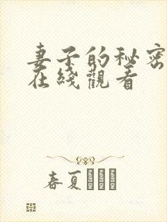 妻子的秘密韩剧在线观看