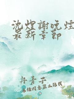 沈煜谢晚烟小说最新章节