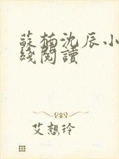 苏楠沈辰小说在线阅读