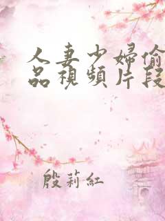 人妻少妇偷人精品视频片段