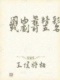 国内最精彩的谍战剧前五名