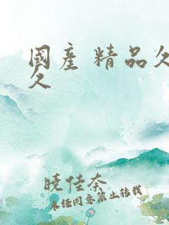国产 精品久久久