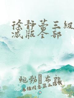 徐静蕾三级未删减版全部