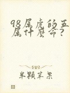 98属虎的五行属什么命?