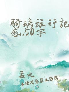 骑鹅旅行记读后感,50字