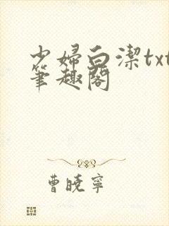 少妇白洁txt笔趣阁