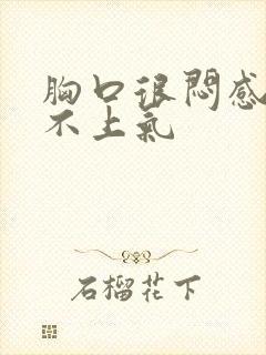 胸口很闷感觉喘不上气