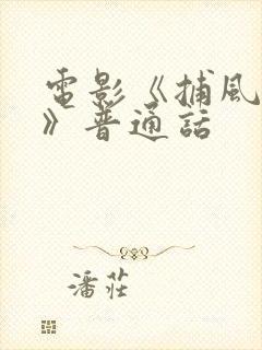 电影《捕风追影》普通话