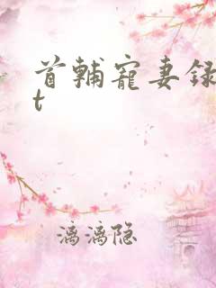 首辅宠妻录txt