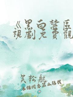 《黑白禁区》电视剧免费观看高清