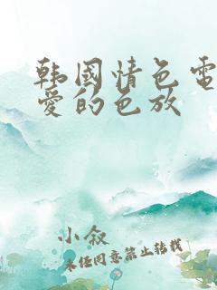 韩国情色电影 爱的色放