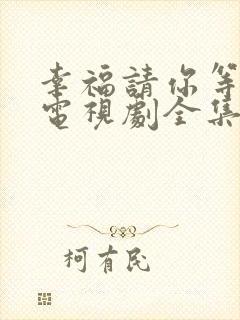 幸福请你等等我电视剧全集免费观看手机