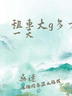 租车大g多少钱一天