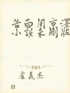 告白周京泽许随小说未删版txt
