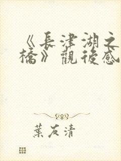 《长津湖之水门桥》观后感500字