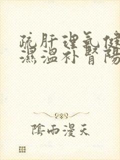 疏肝理气健脾祛湿温补肾阳