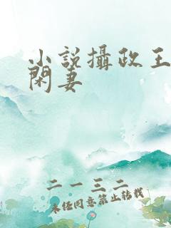 小说摄政王的小闲妻