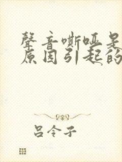 声音嘶哑是什么原因引起的