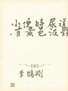 小便时尿道刺痛,有黄色液体