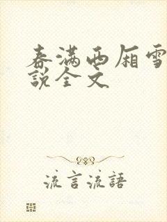 春满西厢雪怡小说全文