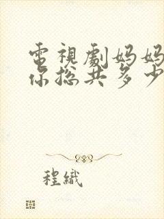 电视剧妈妈在等你总共多少集