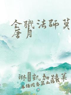 全职法师莫凡和唐月