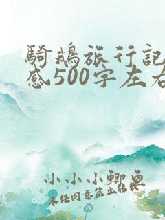 骑鹅旅行记读后感500字左右