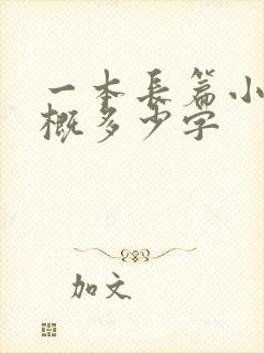 一本长篇小说大概多少字