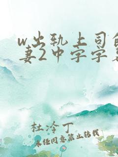w出轨上司的人妻2中字字幕