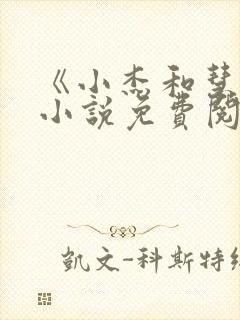 《小杰和慧琳》小说免费阅读