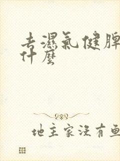 去湿气健脾胃有什么