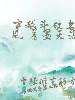 穿越斗破名叫萧风 着墨天涯