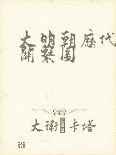 大明朝历代帝王关系图