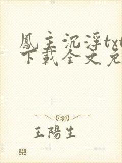 凤主沉浮txt下载全文免