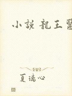 小说 龙王医婿