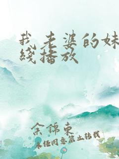 我老婆的妹妹在线播放