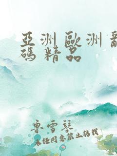 亚洲 欧洲 乱码 精品