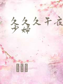 久久久午夜精品少妇