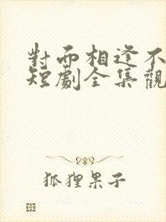 对面相逢不相识短剧全集观看